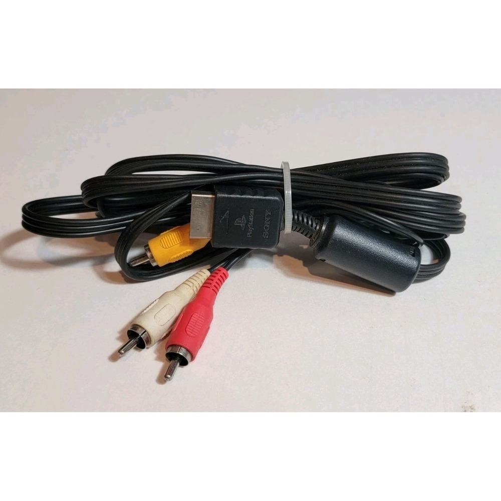 Composite‎ Video Audio AV Cable For Sony PlayStation PS1 PS2 PS3 AV Cables Works